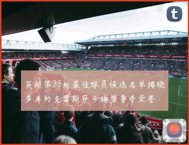 英超第35轮最佳球员候选名单揭晓多库约克雷斯萨卡梅努争夺荣誉